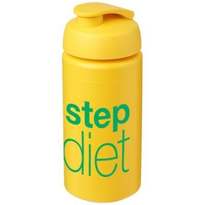 Branded Promotional BASELINE¬Æ PLUS GRIP 500 ML FLIP LID SPORTS BOTTLE in Yellow Sports Drink Bottle From Concept Incentives.