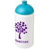 Branded Promotional BASELINE¬Æ PLUS GRIP 500 ML DOME LID SPORTS BOTTLE in White Solid-aqua Sports Drink Bottle From Concept Incentives.