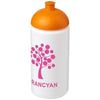 Branded Promotional BASELINE¬Æ PLUS GRIP 500 ML DOME LID SPORTS BOTTLE in White Solid-orange Sports Drink Bottle From Concept Incentives.