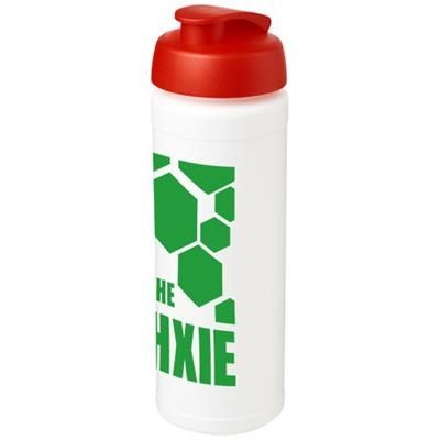 Branded Promotional BASELINE¬Æ PLUS GRIP 750 ML FLIP LID SPORTS BOTTLE in White Solid-red Sports Drink Bottle From Concept Incentives.