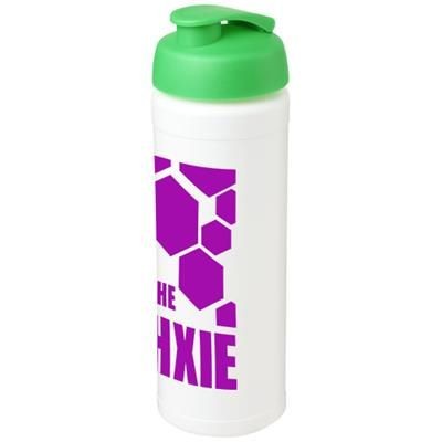 Branded Promotional BASELINE¬Æ PLUS GRIP 750 ML FLIP LID SPORTS BOTTLE in White Solid-green Sports Drink Bottle From Concept Incentives.