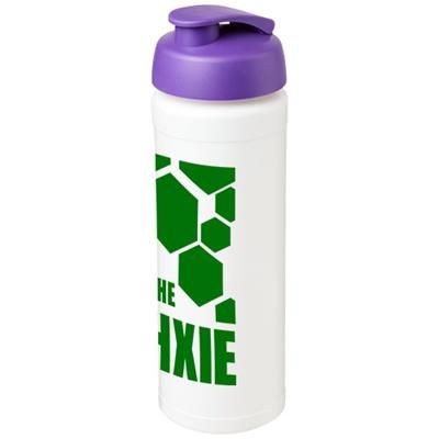 Branded Promotional BASELINE¬Æ PLUS GRIP 750 ML FLIP LID SPORTS BOTTLE in White Solid-purple Sports Drink Bottle From Concept Incentives.