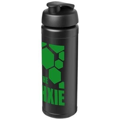 Branded Promotional BASELINE¬Æ PLUS GRIP 750 ML FLIP LID SPORTS BOTTLE in Black Solid Sports Drink Bottle From Concept Incentives.