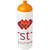 Branded Promotional BASELINE¬Æ PLUS GRIP 750 ML DOME LID SPORTS BOTTLE in White Solid-orange Sports Drink Bottle From Concept Incentives.