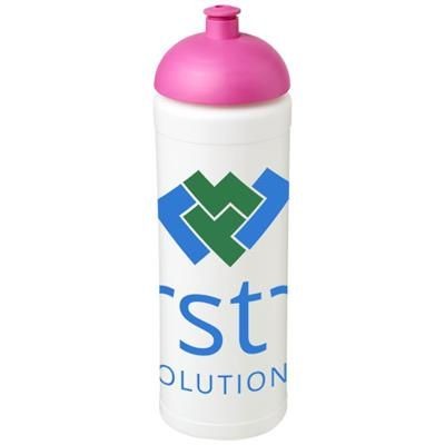 Branded Promotional BASELINE¬Æ PLUS GRIP 750 ML DOME LID SPORTS BOTTLE in White Solid-pink Sports Drink Bottle From Concept Incentives.