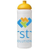 Branded Promotional BASELINE¬Æ PLUS GRIP 750 ML DOME LID SPORTS BOTTLE in White Solid-yellow Sports Drink Bottle From Concept Incentives.