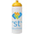 Branded Promotional BASELINE¬Æ PLUS GRIP 750 ML DOME LID SPORTS BOTTLE in White Solid-yellow Sports Drink Bottle From Concept Incentives.