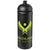 Branded Promotional BASELINE¬Æ PLUS GRIP 750 ML DOME LID SPORTS BOTTLE in Black Solid Sports Drink Bottle From Concept Incentives.