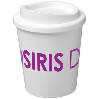 Branded Promotional AMERICANO¬Æ ESPRESSO 250 ML THERMAL INSULATED TUMBLER in White Solid Travel Mug From Concept Incentives.