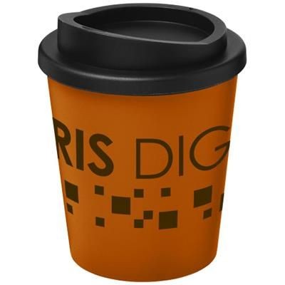 Branded Promotional AMERICANO¬Æ ESPRESSO 250 ML THERMAL INSULATED TUMBLER in Orange-black Solid Travel Mug From Concept Incentives.