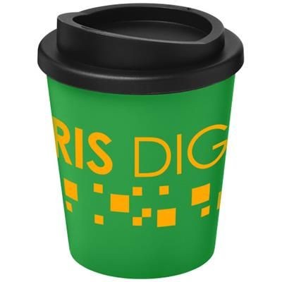 Branded Promotional AMERICANO¬Æ ESPRESSO 250 ML THERMAL INSULATED TUMBLER in Green-black Solid Travel Mug From Concept Incentives.