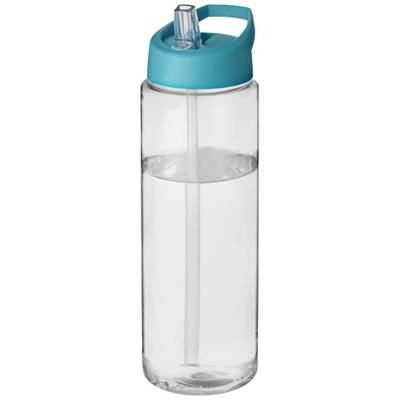 Branded Promotional H2O VIBE 850 ML SPOUT LID SPORTS BOTTLE in Transparent-aqua Blue Sports Drink Bottle From Concept Incentives.