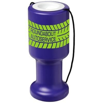 Branded Promotional ASRA HAND HELD PLASTIC CHARITY CONTAINER in Purple Money Box From Concept Incentives.