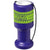 Branded Promotional ASRA HAND HELD PLASTIC CHARITY CONTAINER in Purple Money Box From Concept Incentives.
