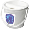 Branded Promotional UDAR CHARITY COLLECTION BUCKET in White Solid Money Box From Concept Incentives.