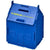 Branded Promotional URI HOUSE-SHAPED PLASTIC MONEY CONTAINER in Blue Money Box From Concept Incentives.