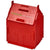Branded Promotional URI HOUSE-SHAPED PLASTIC MONEY CONTAINER in Red Money Box From Concept Incentives.
