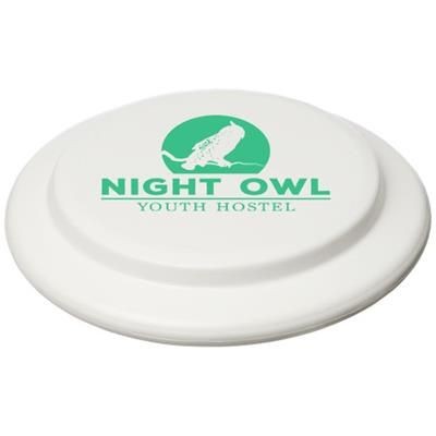 Branded Promotional CRUZ SMALL PLASTIC FRISBEE in White Solid Frisbee From Concept Incentives.