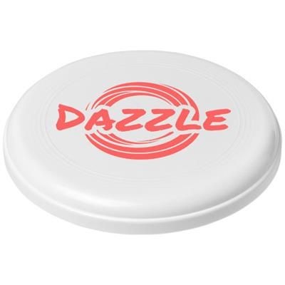Branded Promotional CRUZ MEDIUM PLASTIC FRISBEE in White Solid Frisbee From Concept Incentives.
