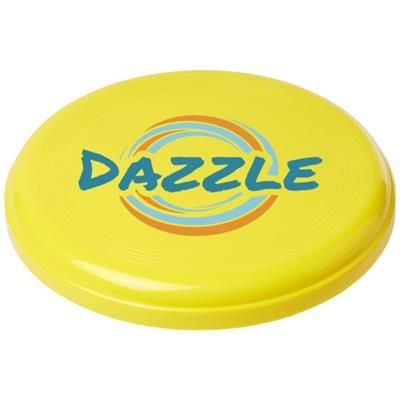 Branded Promotional CRUZ MEDIUM PLASTIC FRISBEE in Yellow Frisbee From Concept Incentives.