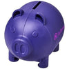 Branded Promotional OINK SMALL PIGGY BANK in Purple Money Box From Concept Incentives.