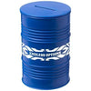 Branded Promotional BANC OIL DRUM MONEY POT in Blue Money Box From Concept Incentives.