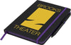 Branded Promotional NOIR EDGE MEDIUM NOTE BOOK in Black and Purple Jotter From Concept Incentives.