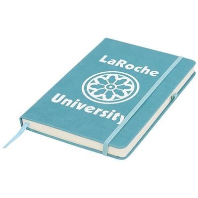 Branded Promotional RIVISTA MEDIUM NOTE BOOK in Light Blue Jotter from Concept Incentives