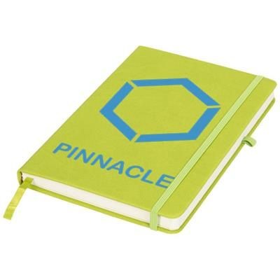 Branded Promotional RIVISTA MEDIUM NOTE BOOK in Green Jotter from Concept Incentives