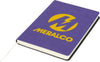 Branded Promotional LIBERTY SOFT-FEEL NOTE BOOK in Purple Jotter From Concept Incentives.