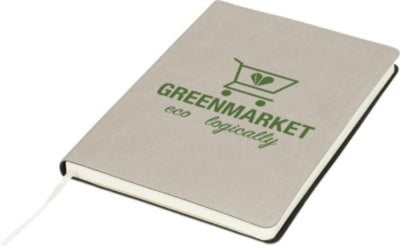 Branded Promotional LIBERTY SOFT-FEEL NOTE BOOK in Grey Jotter From Concept Incentives.