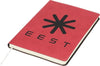 Branded Promotional LIBERTY SOFT-FEEL NOTE BOOK in Red Jotter From Concept Incentives.