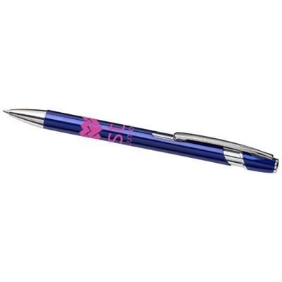 Branded Promotional MILAN BALL PEN-BL in Blue Pen From Concept Incentives.