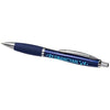 Branded Promotional METAL CURVY BALL PEN-BL in Blue Pen From Concept Incentives.