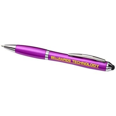 Branded Promotional CURVY STYLUS BP-PKPK in Pink Pen From Concept Incentives.