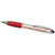 Branded Promotional CURVY STYLUS BALL PEN in Silver-red Pen From Concept Incentives.