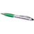 Branded Promotional CURVY STYLUS BALL PEN in Silver-green Pen From Concept Incentives.