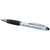Branded Promotional CURVY STYLUS BALL PEN in White Solid-black Solid Pen From Concept Incentives.