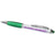 Branded Promotional CURVY STYLUS BALL PEN in White Solid-green Pen From Concept Incentives.
