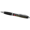 Branded Promotional CURVY BALL PEN in Black Solid Pen From Concept Incentives.