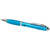 Branded Promotional CURVY BALL PEN in Caribbean Blue Pen From Concept Incentives.