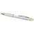 Branded Promotional CURVY BALL PEN with Highlighter in White Solid-transparent Pen From Concept Incentives.