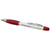 Branded Promotional CURVY BALL PEN with Highlighter in White Solid-red Pen From Concept Incentives.