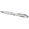 Branded Promotional FROSTED CURVY BALL PEN-WH in White Solid Pen From Concept Incentives.