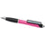 Branded Promotional DOMED CURVY BALL PEN-PK in Pink Pen From Concept Incentives.