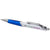 Branded Promotional ELLIPSE BALL PEN with White Barrel in White Solid-royal Blue Pen From Concept Incentives.