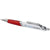 Branded Promotional ELLIPSE BALL PEN with White Barrel in White Solid-red Pen From Concept Incentives.