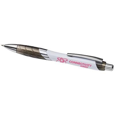 Branded Promotional ORLANDO BALL PEN in White Solid Pen From Concept Incentives.