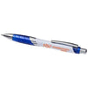 Branded Promotional ORLANDO BALL PEN in White Solid-blue Pen From Concept Incentives.