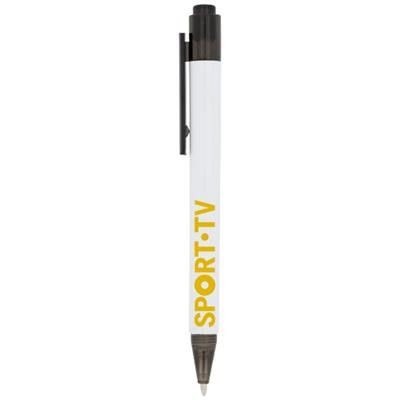 Branded Promotional CALYPSO BALL PEN in Black Solid Pen From Concept Incentives.